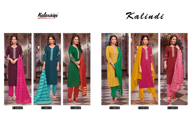 Kalindi By Kalaroop Designer Readymade Suits Catalog
